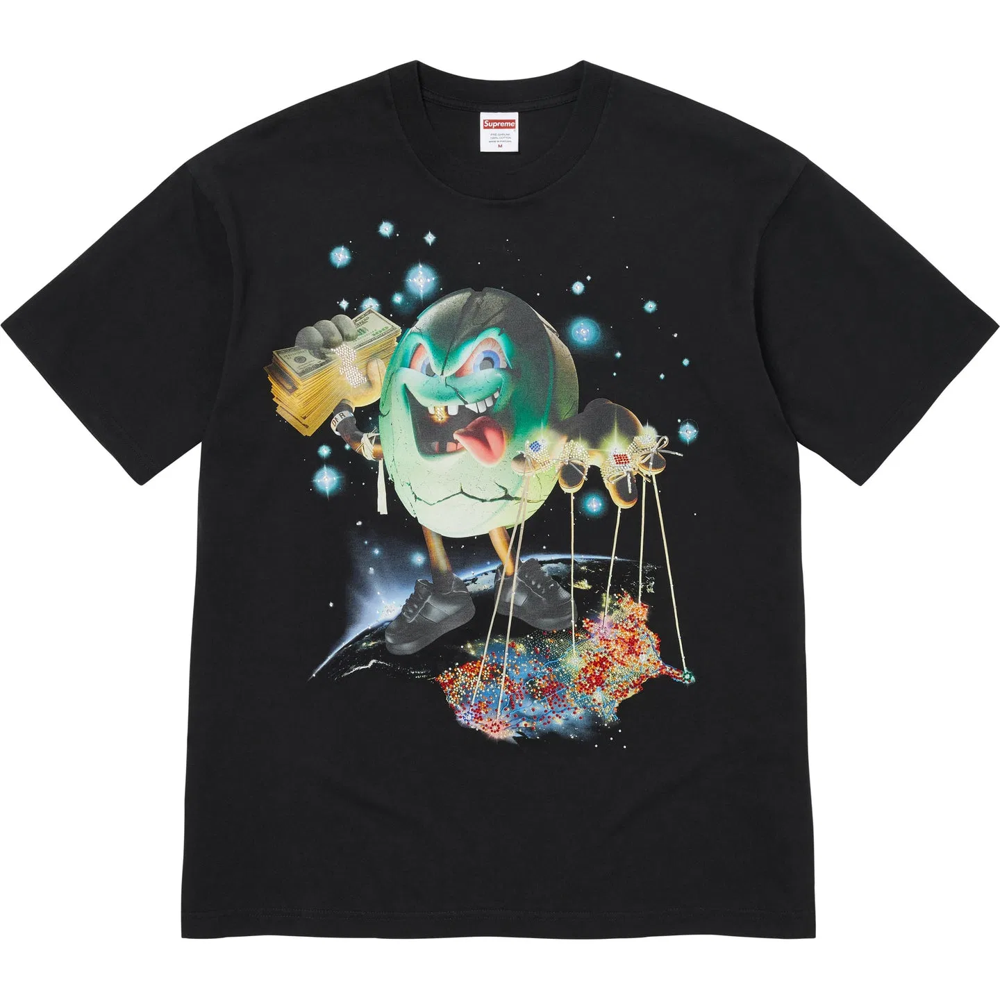 Футболка Supreme x SALEM SS26 WEEK12 S/S Top T Shirt, черная