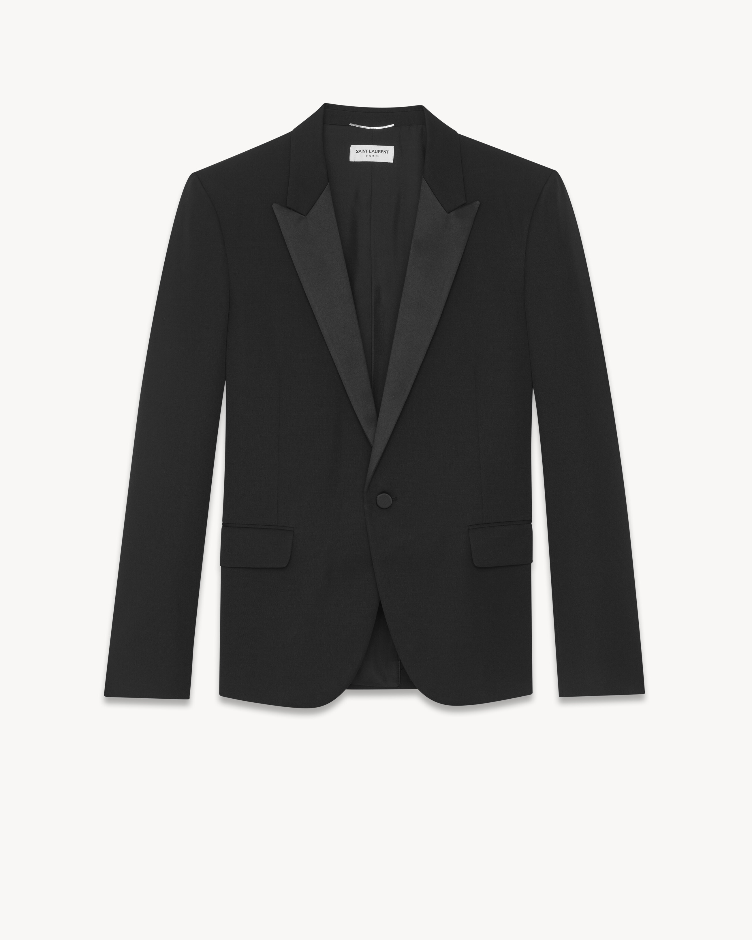 

Смокинг из ткани grain de poudre Saint Laurent, черный