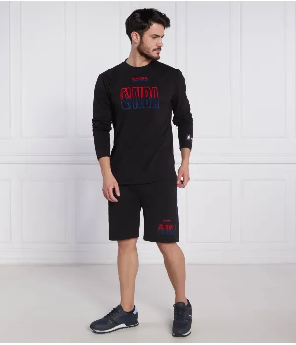 Шорты BOSS X NBA Slam_2 regular fit Boss Orange, черный — фото 2