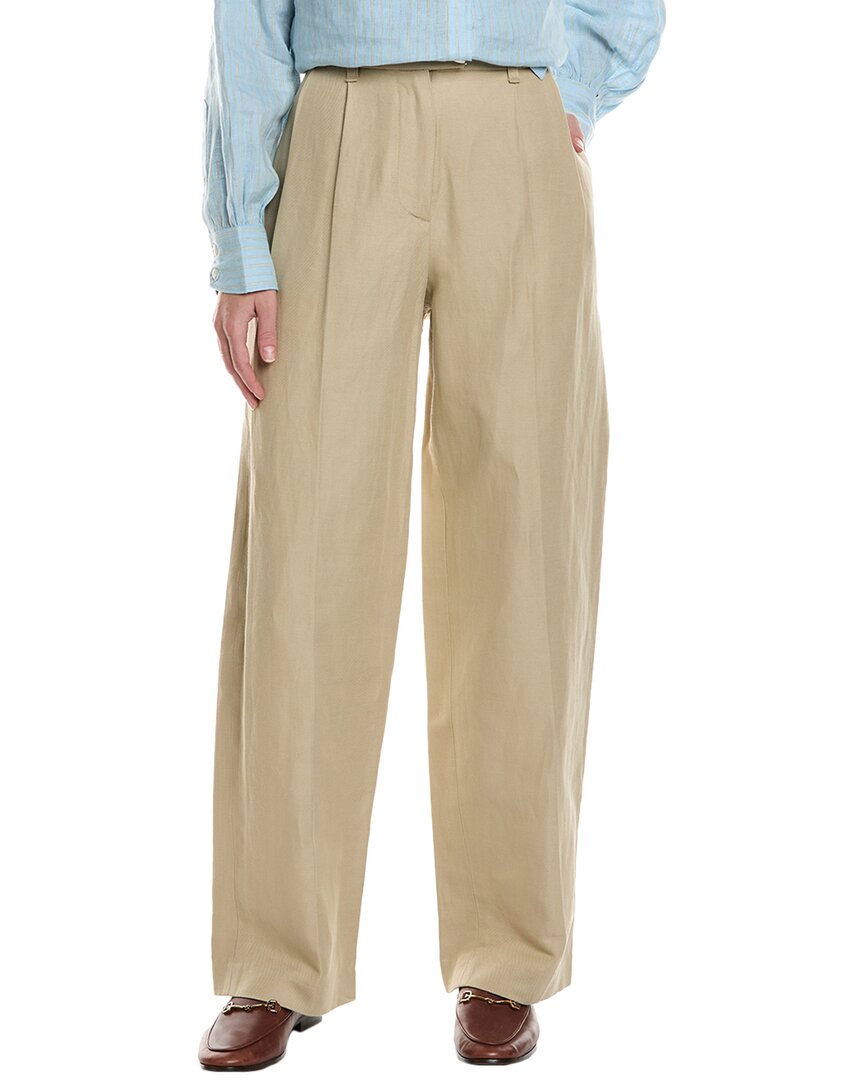 

Брюки из льняной смеси rag & bone Newman, коричневый