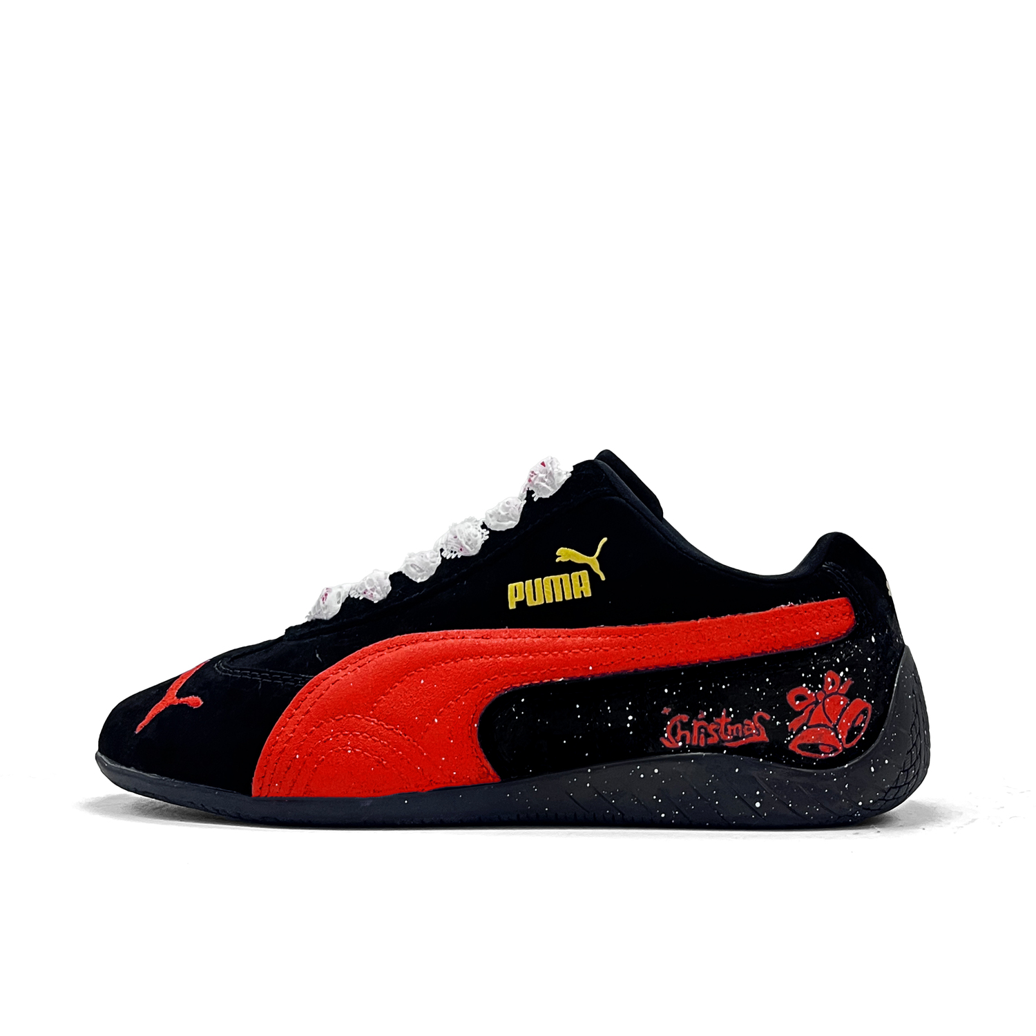 

Puma Speedcat Dark Night Holy Gift Износостойкие низкие повседневные кроссовки унисекс красного цвета
