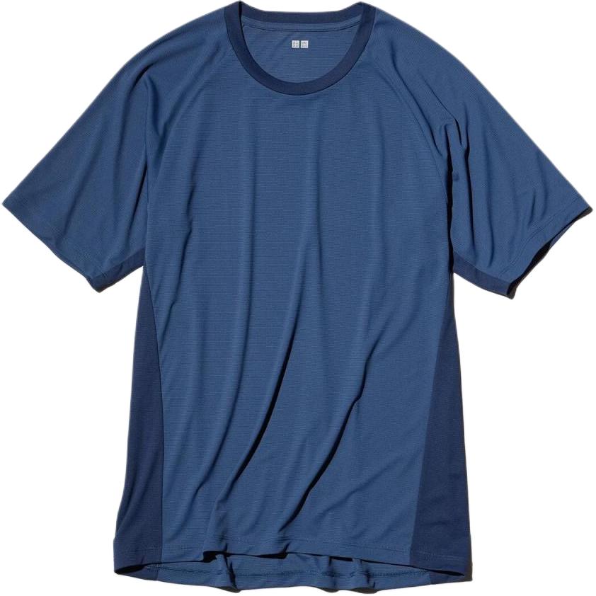 

UNIQLO Футболка Unisex Sea Blue, Синий, UNIQLO Футболка Unisex Sea Blue