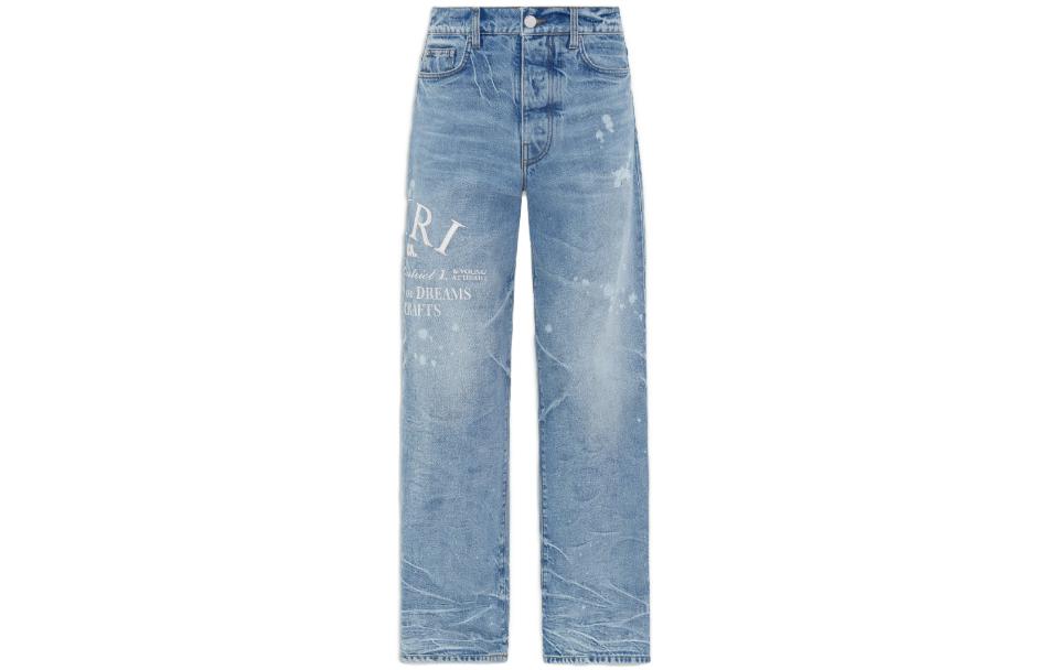 

Джинсы с широкими штанинами Arts District AMIRI, светло-голубые