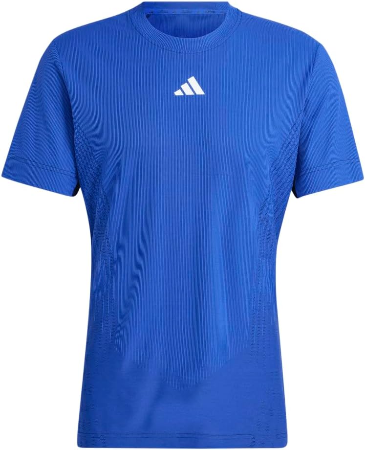 

Мужская теннисная футболка с коротким рукавом AIRCHILL Freelift JRX42 Adidas, черный/синий