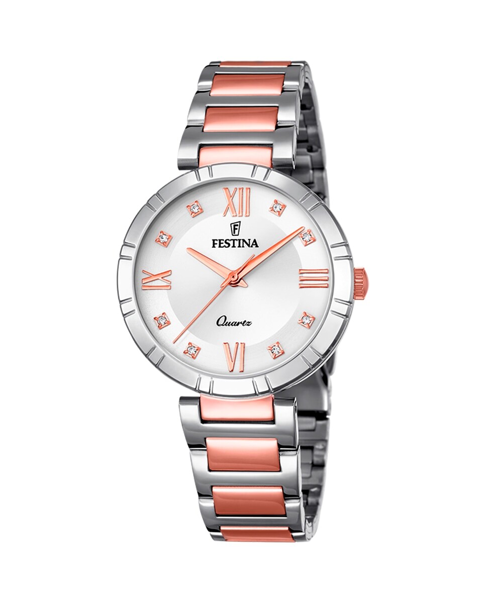 

F16937/D Женские часы Mademoiselle из розовой стали Festina, розовый