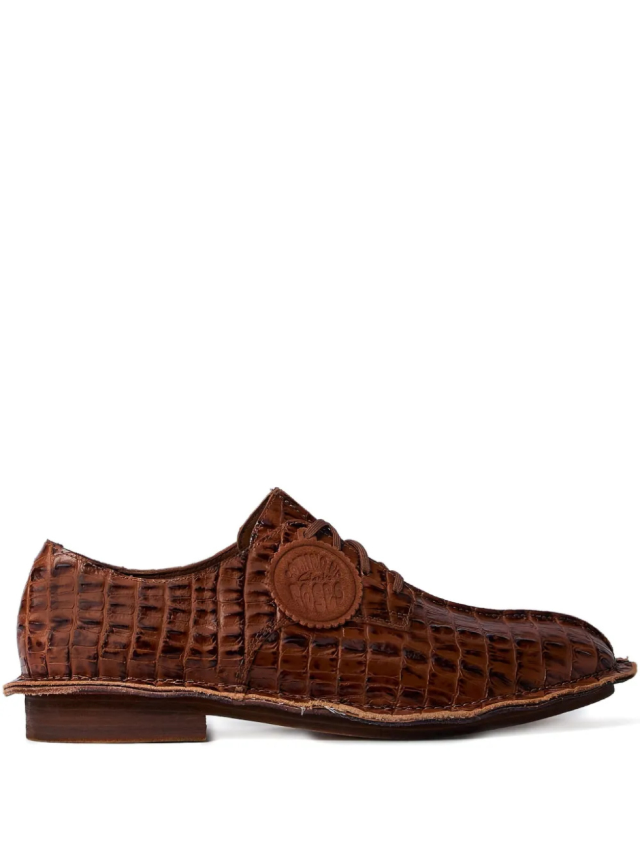 

Дерби с тиснением под крокодила X Clarks Martine Rose, коричневый