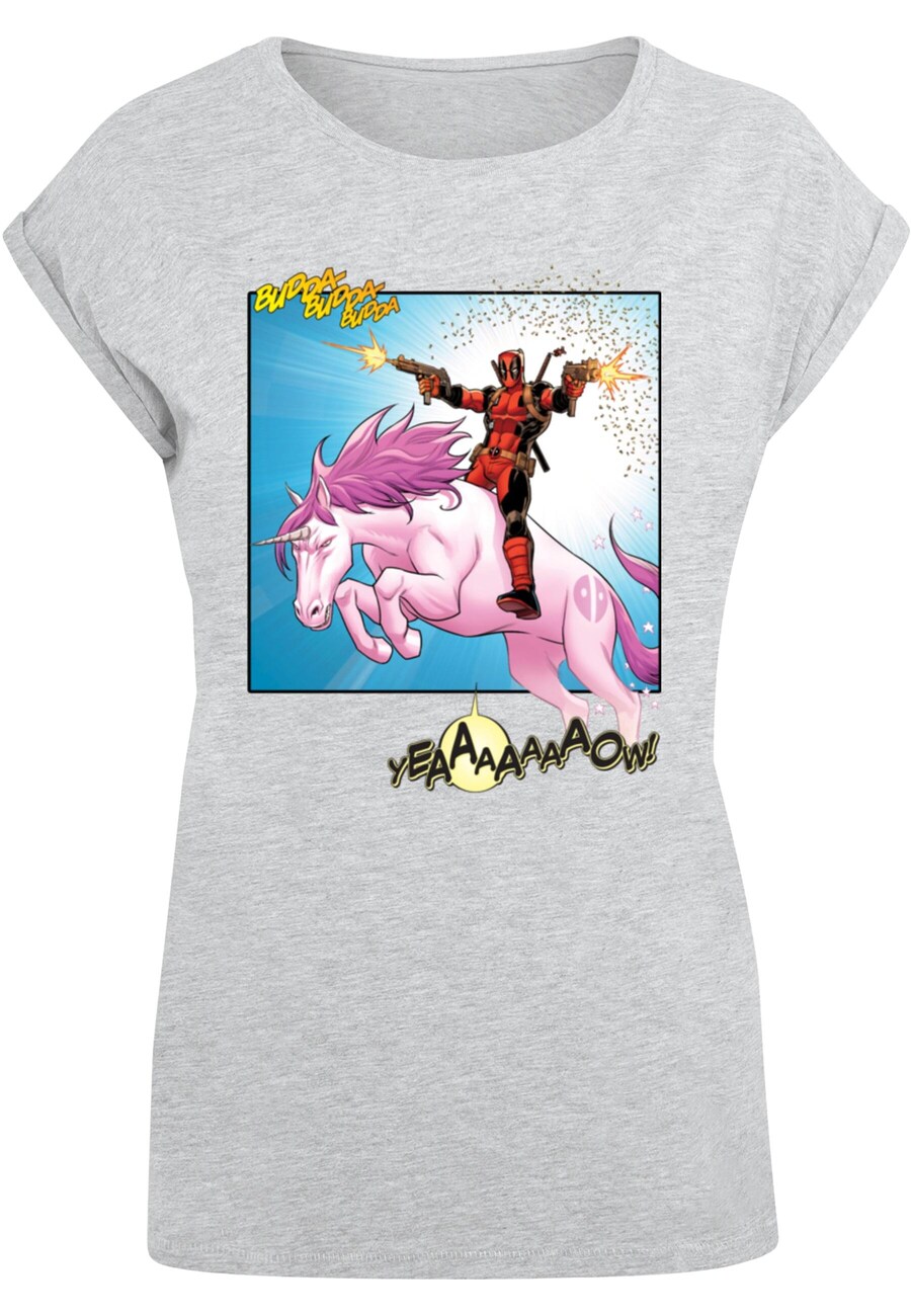 

Рубашка ABSOLUTE CULT Deadpool - Unicorn Battle, пятнистый серый