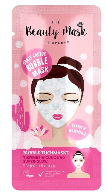 

Маска красоты, пузырьковая, тканевая, кактус и водяная лилия, 1 шт. THE BEAUTY MASK COMPANY