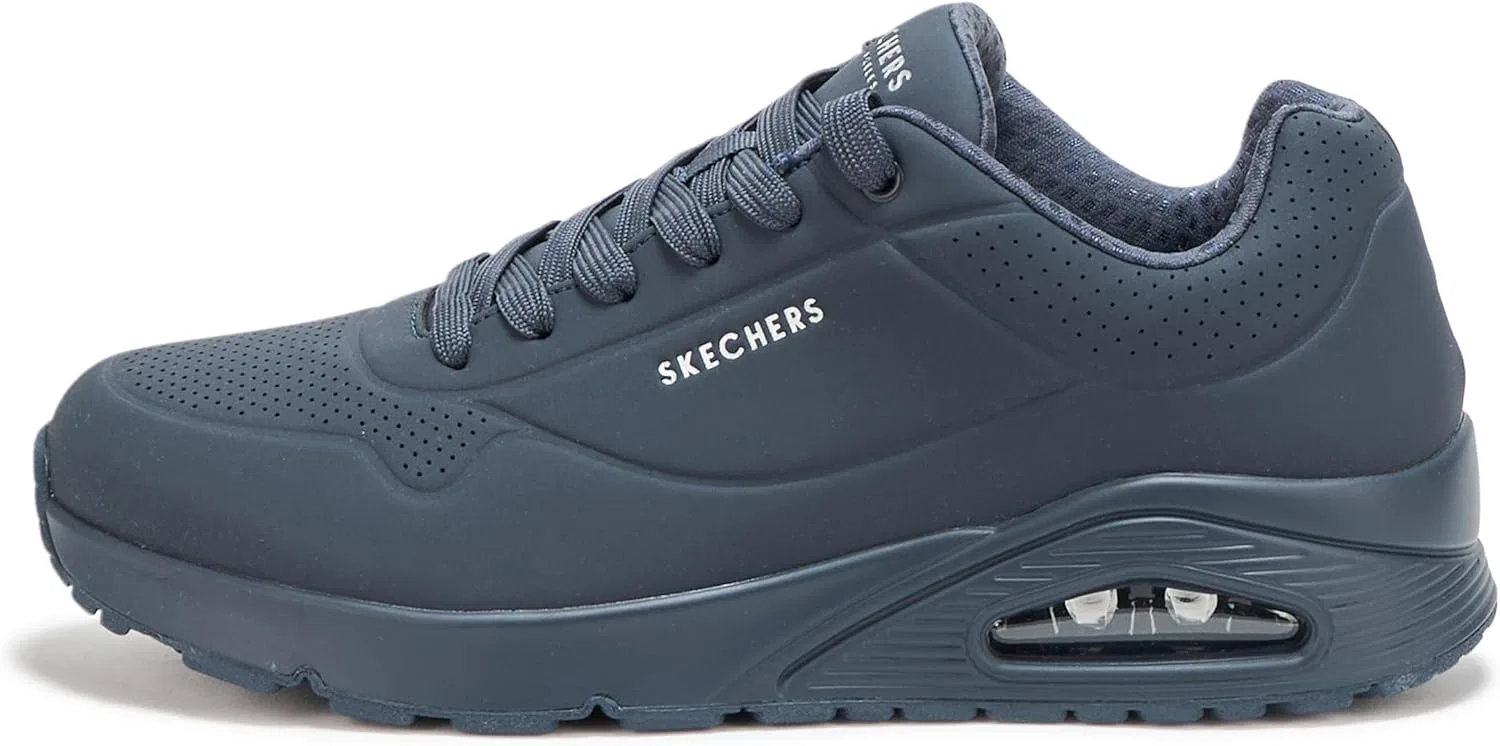 Мужские кроссовки Skechers UNO - Stand on Air, Dark Navy Blue — фото 2