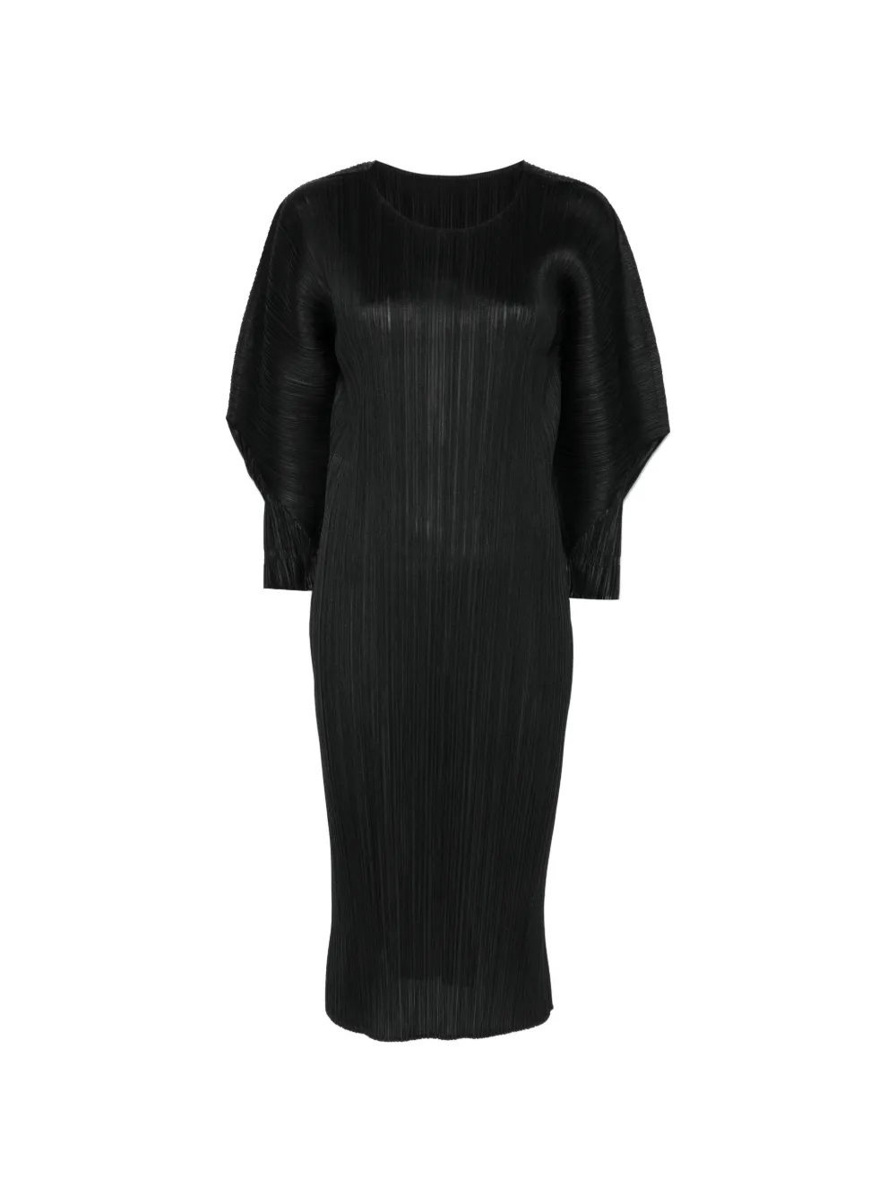 

Платье миди с плиссировкой Pleats Please Issey Miyake, черный