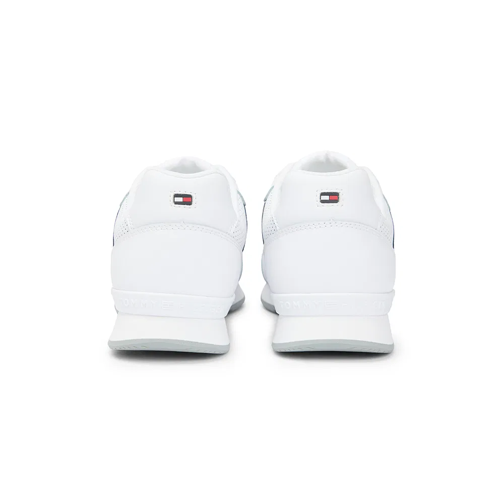 Мужские белые кожаные кроссовки Max Light Leather Runner от Tommy Hilfiger — фото 4
