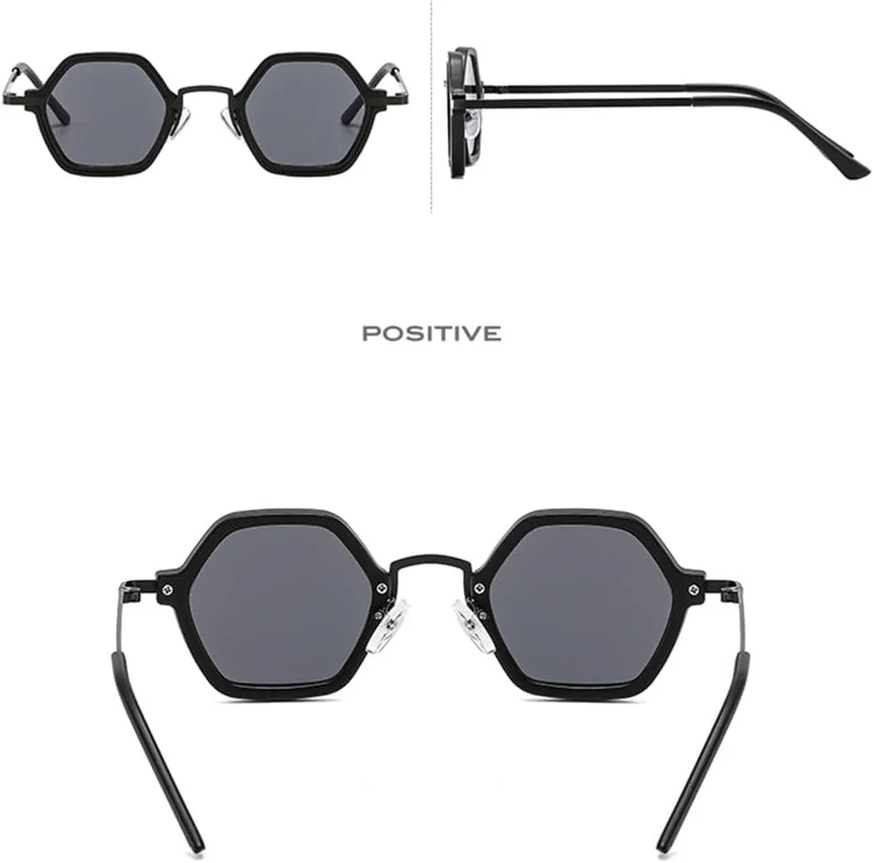 

Солнцезащитные очки Hexagon 2027 для женщин и мужчин, линзы из полимерного материала, оправа из сплава и металла, защита от ультрафиолета UV400 MTZJH, C8