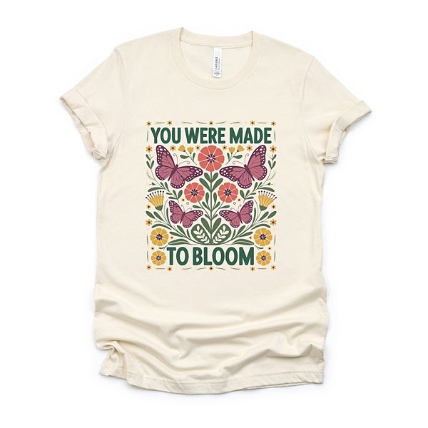 

Футболка с принтом You were made to bloom Simply Sage Market, Cream, Зеленый, Футболка с принтом You were made to bloom Simply Sage Market, Cream