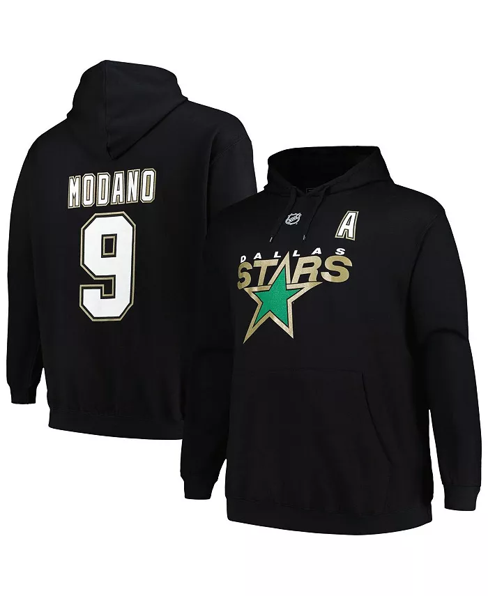 

Мужская толстовка с капюшоном Mike Modano черная Dallas Stars с именем и номером Profile