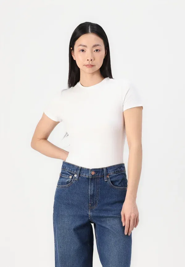 Джинсы Stride sutton wide leg Gap, темная стирка — фото 4