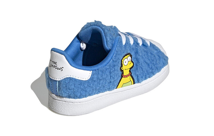 Кеды Adidas Originals Superstar Series Toddler Shoes Baby с декором Симпсоны, голубой — фото 4