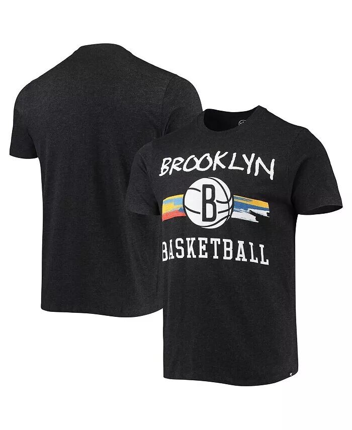 

Мужская черная футболка Brooklyn Nets City Edition Club '47 Brand