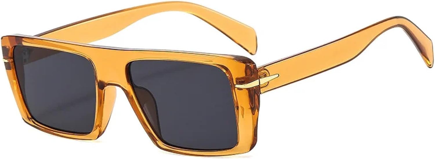 

Ретро солнцезащитные очки для женщин, защита от УФ-излучения UV400, модный леопардовый принт, зеленые очки для мужчин, заклепки, трендовый панк TKKTLLT, Lightbrown-black