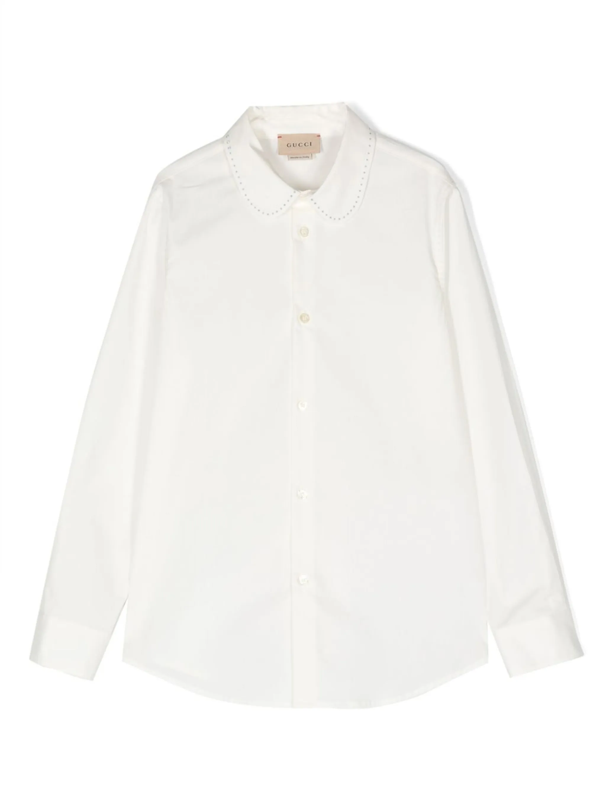 

Рубашка с воротником Питер Пэн Gucci Kids, белый
