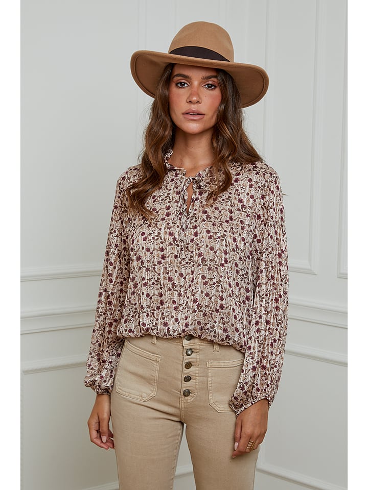 

Блуза L'armoire de Suzette Bluse, цвет Beige/Bordeaux