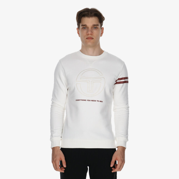 

Толстовка Milan с круглым вырезом Sergio Tacchini, белый