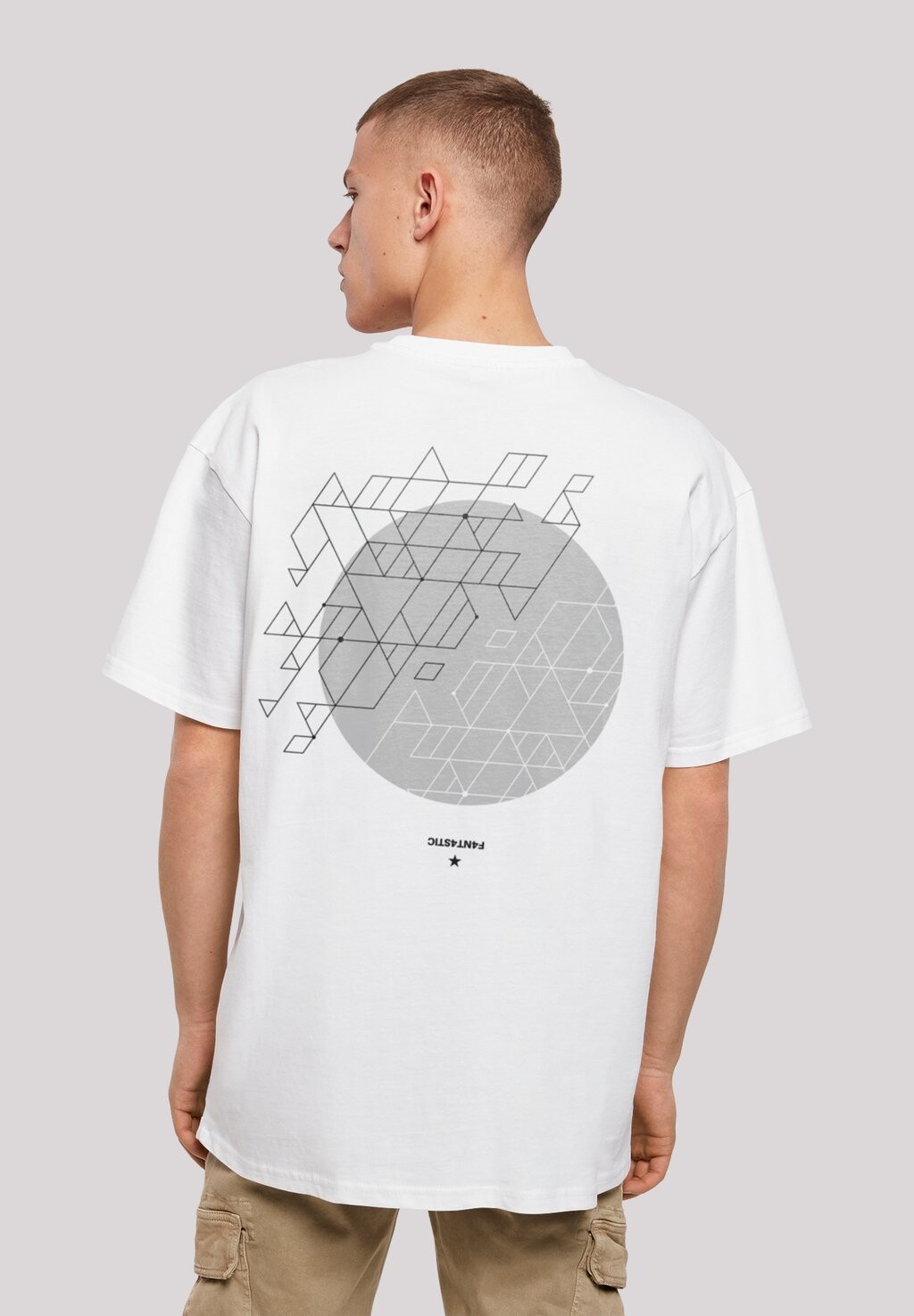 

Футболка с принтом GEOMETRIC F4NT4STIC, цвет weiß