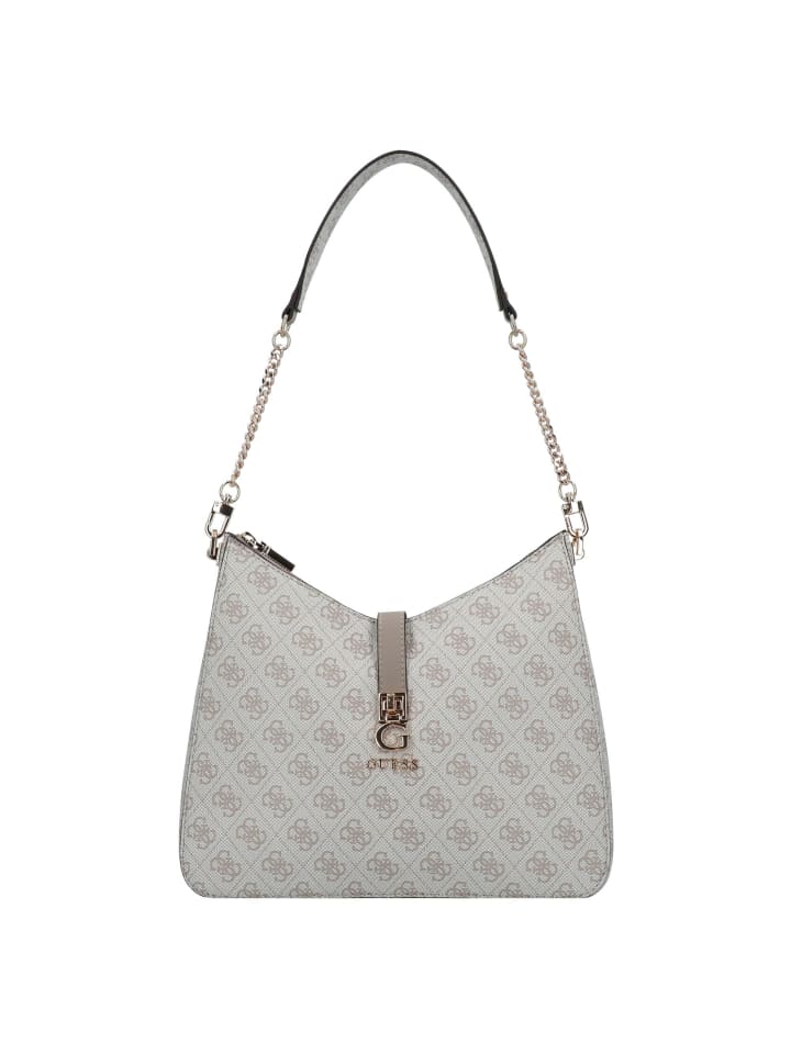 

Наплечная сумка Guess, цвет dark taupe logo