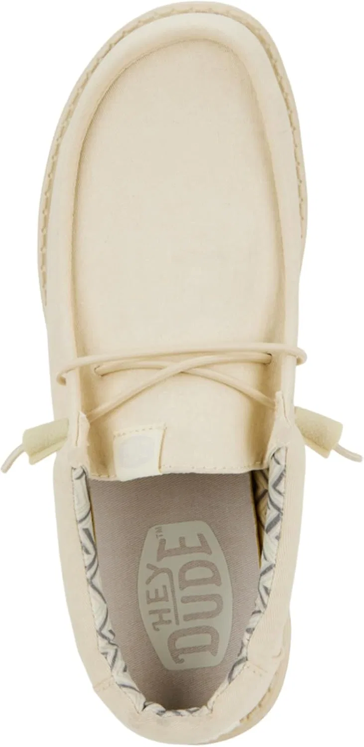 Лоферы мужские HEYDUDE Wally Stretch, Stone White — фото 4