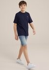 

Базовая футболка We Fashion, темно-синий