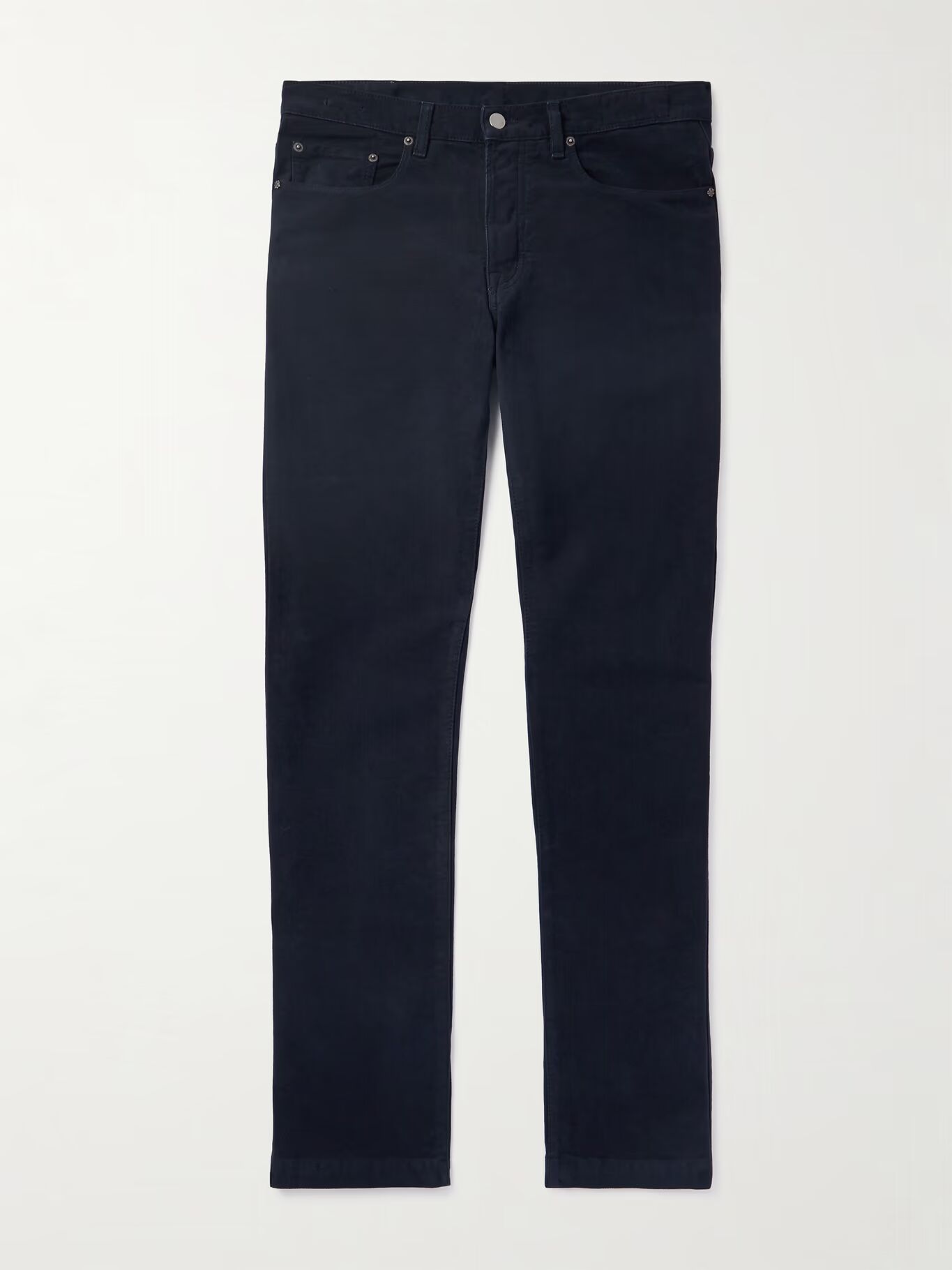 

Брюки Alunga Slim-Fit из хлопка-молескина MASSIMO ALBA, темно-синий
