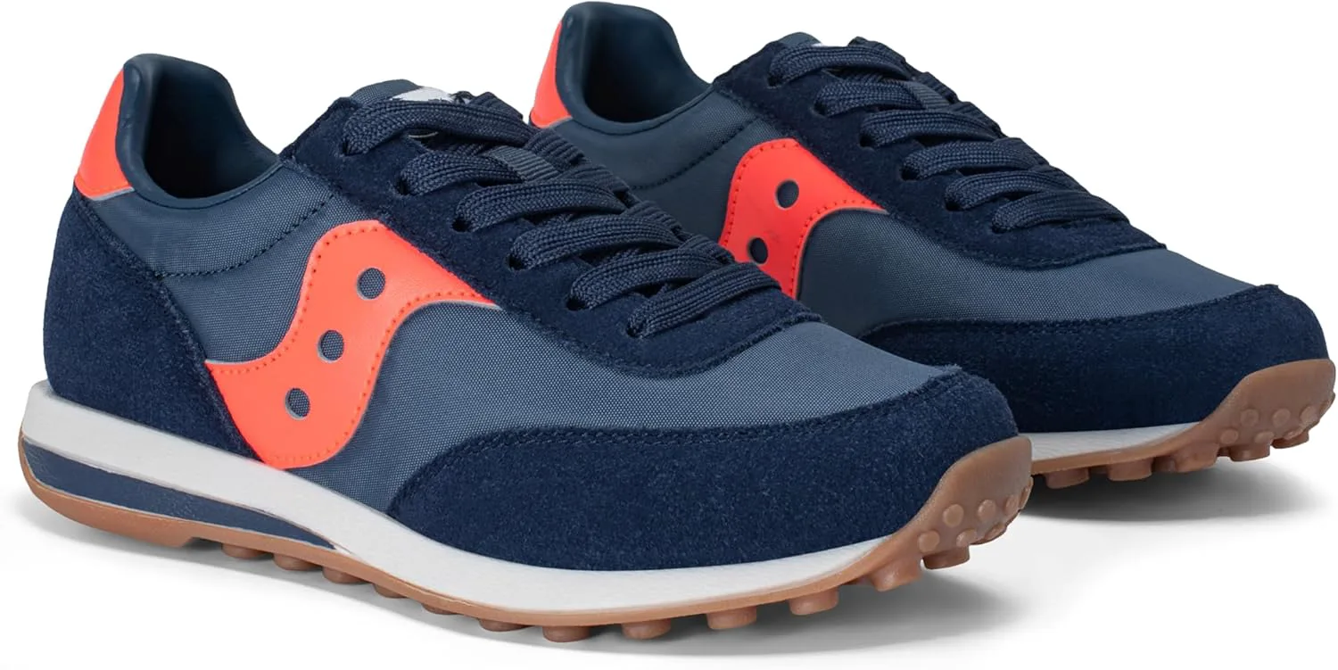 Кроссовки Saucony для мальчиков и девочек Trainer 80, темно-синий/красный — фото 2