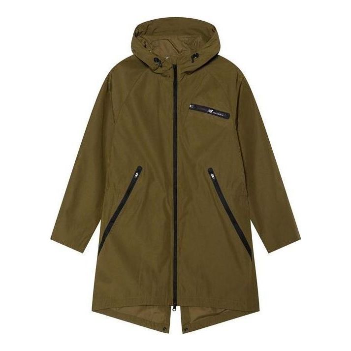 

Длинная куртка New Balance Outwear, цвет «оливково-зеленый»