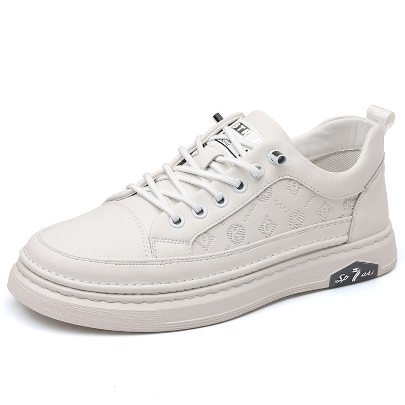 

POPULAR ROUSE PR Мужские низкие скейтерские кеды белые, цвет White