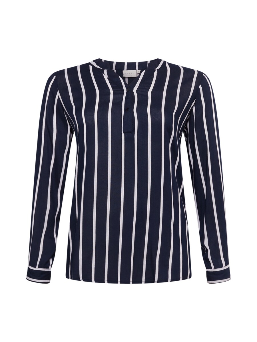 

Блузка KAFFE CURVE Blouse Sida, цвет dark blue/white