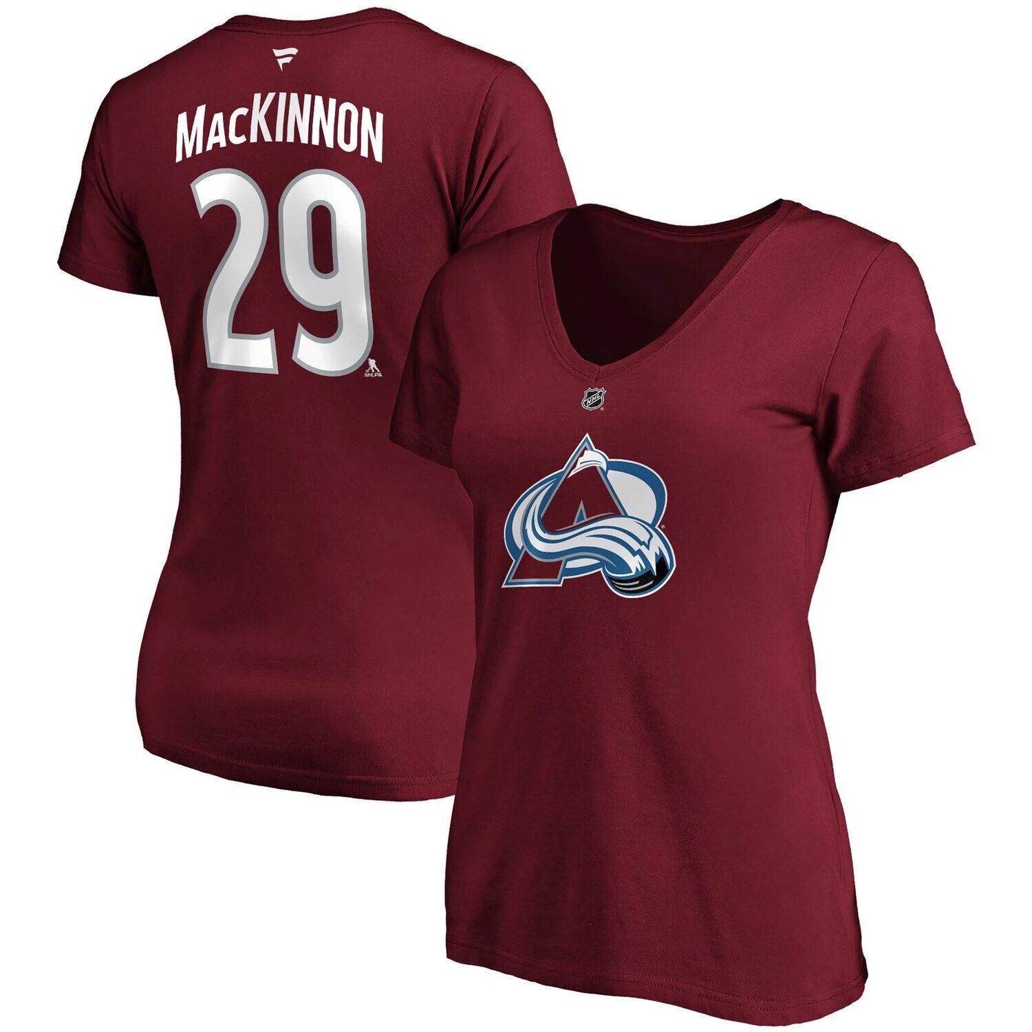 

Женская футболка Fanatics с брендом Nathan MacKinnon бордового цвета Colorado Avalanche размера плюс с именем и номером и v-образным вырезом Fanatics, Красный, Женская футболка Fanatics с брендом Nathan MacKinnon бордового цвета Colorado Avalanche размера
