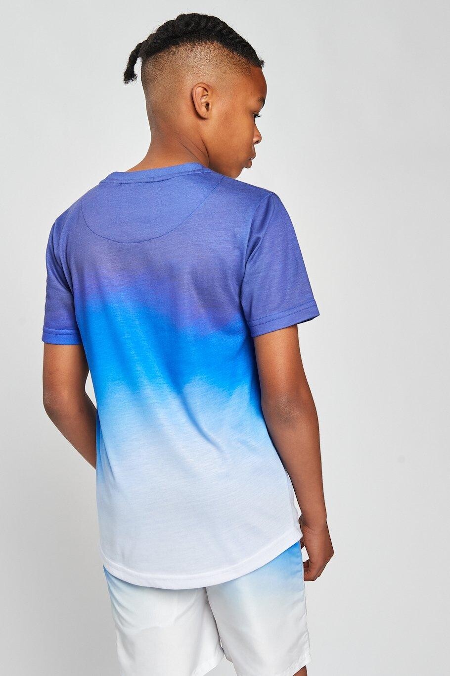 Футболка Dip Dye с эффектом выцветания Beat Boyz Club, синий — фото 3