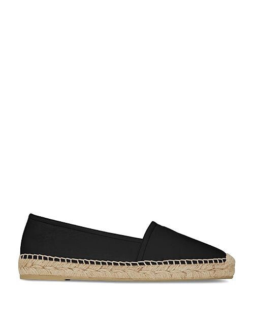 

Эспадрильи Monogram из кожи ягненка Saint Laurent, цвет Black