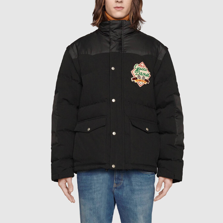 Куртка мужская Gucci Detachable Sleeve, черная — фото 3