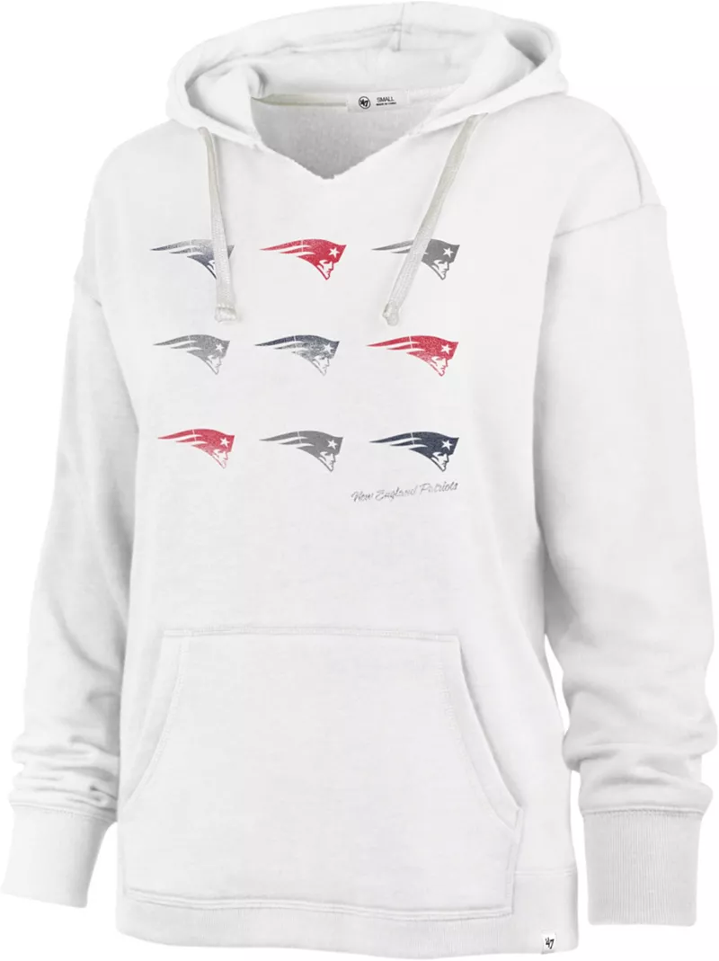 

Женский пуловер с капюшоном из песчаника '47 New England Patriots Wild Dreams