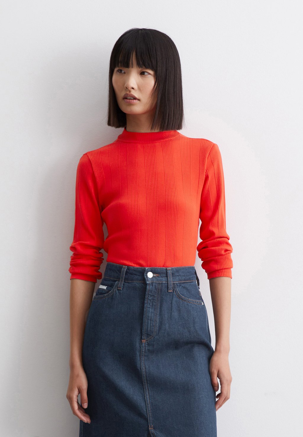 

Топ с длинными рукавами IRREGULAR Marc O'Polo DENIM, красный