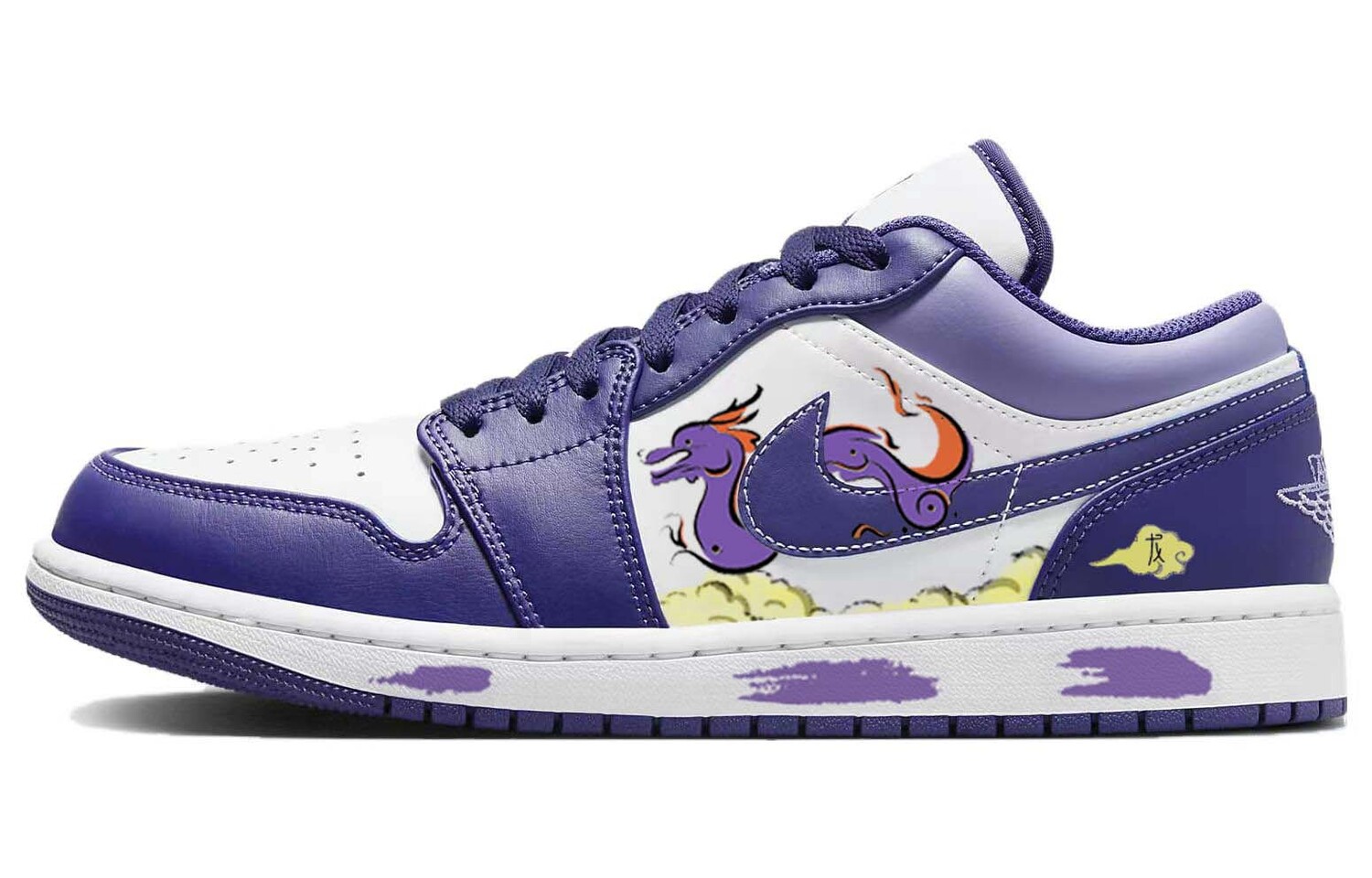 

Баскетбольные кроссовки Air 1 Vintage Men Low-top Фиолетовый/белый Jordan