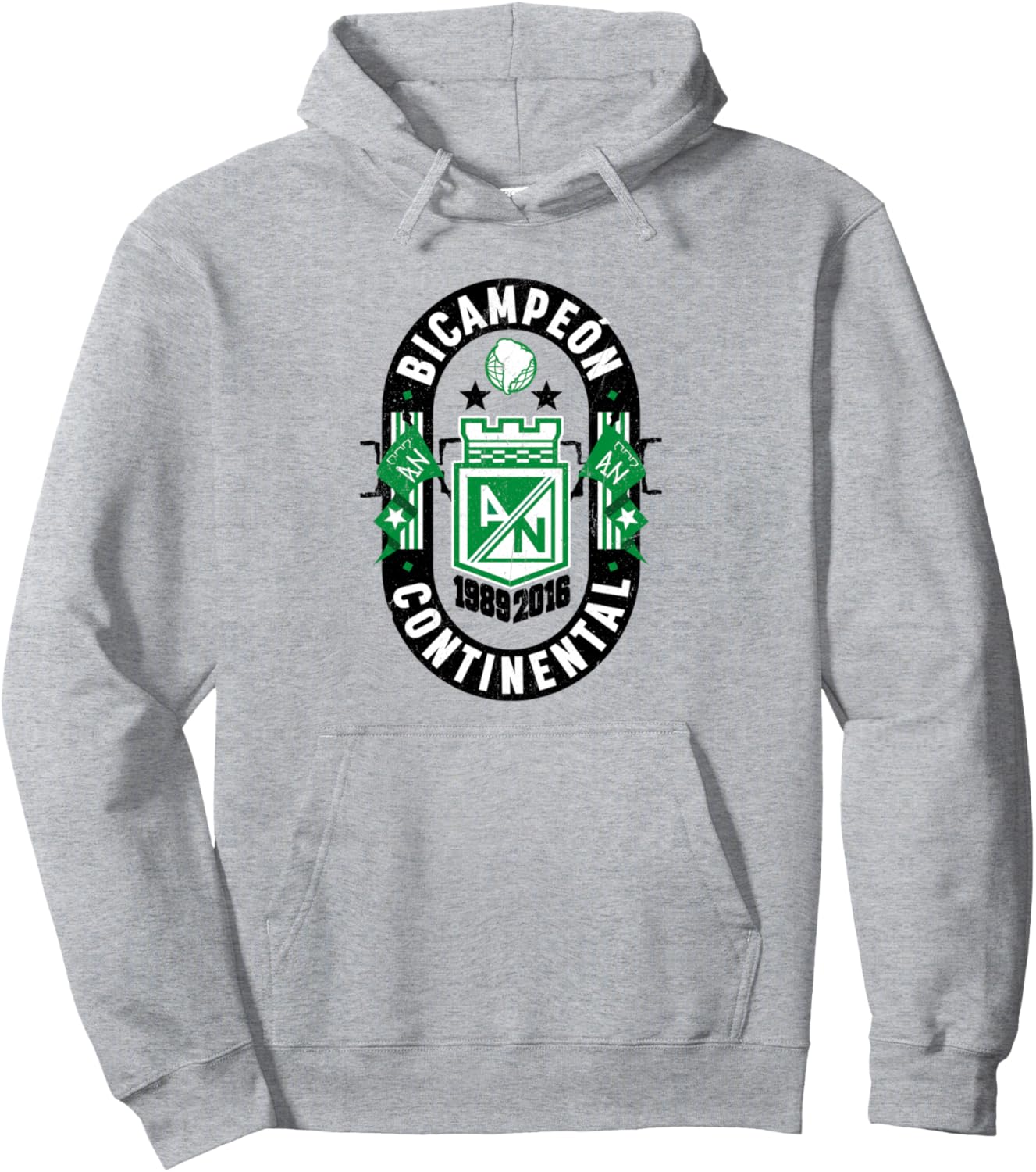 

Толстовка Atletico Nacional de Medellin Bicampeon Limited Collection National Atletico, серый