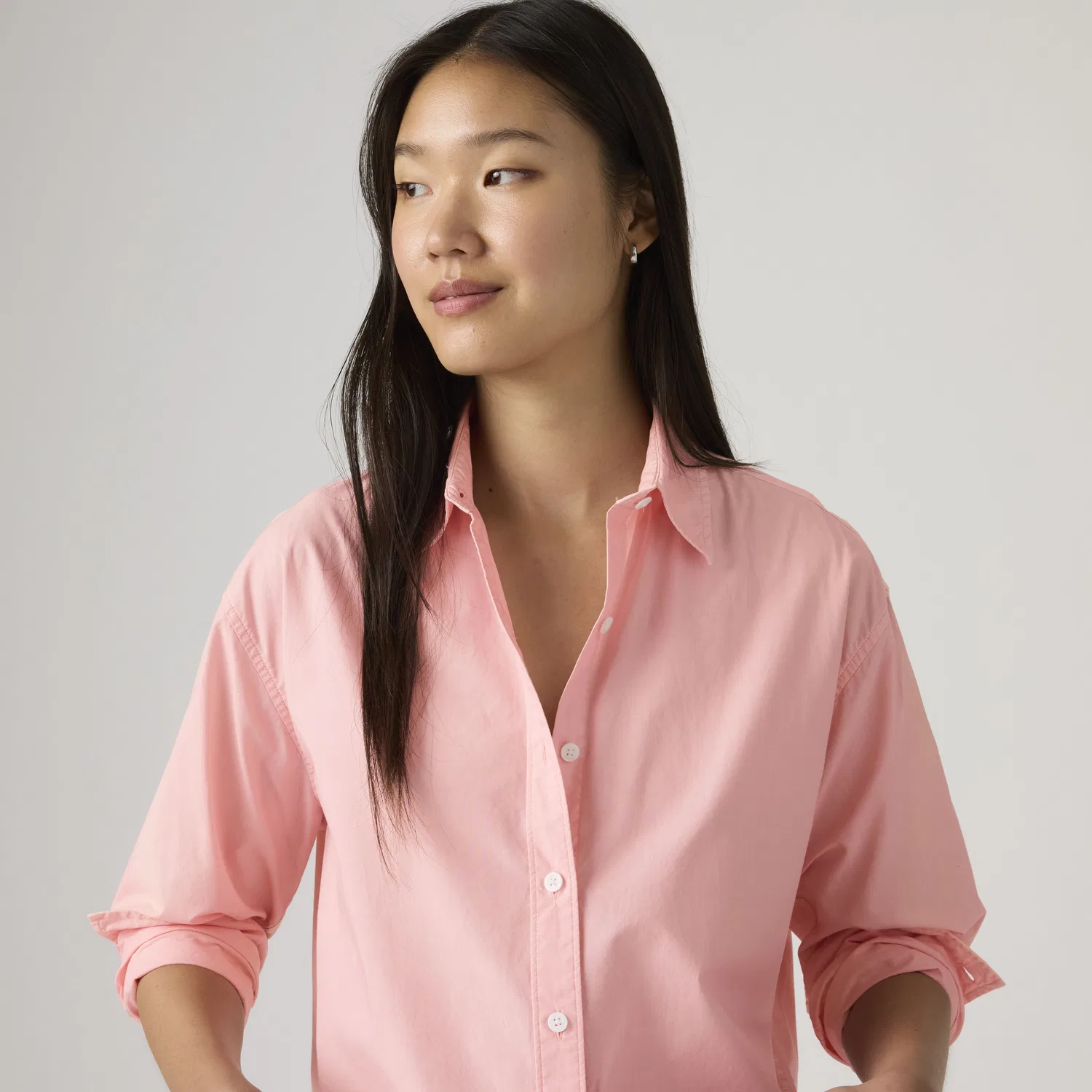 Укороченная рубашка Harlie Garment Dye Levi's, Pink — фото 2