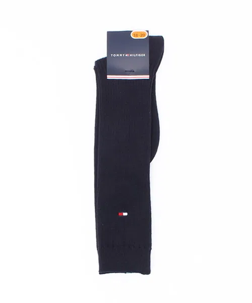 Носки высокие RIB HIGH SOCKS, хлопок, тёмно-синий