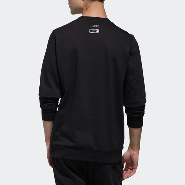 Толстовка adidas neo U AVNGRS SWT Casual Sports Round Neck Pullover Black, черный — фото 4
