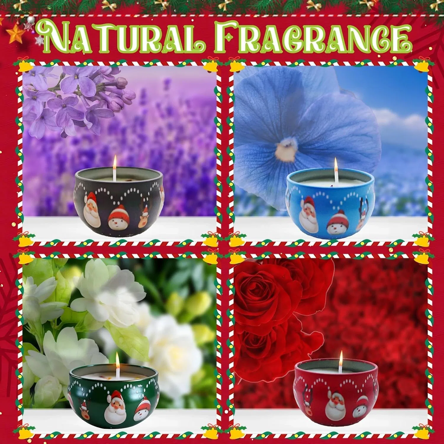 Подарочный набор Happyyami из 4 ароматических свечей и 5 кремов для рук Exatta, Candle Hand Cream — фото 4