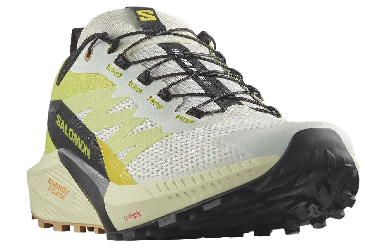 Кроссовки Sense Ride 5 мужские низкие желтые/черные Salomon — фото 3