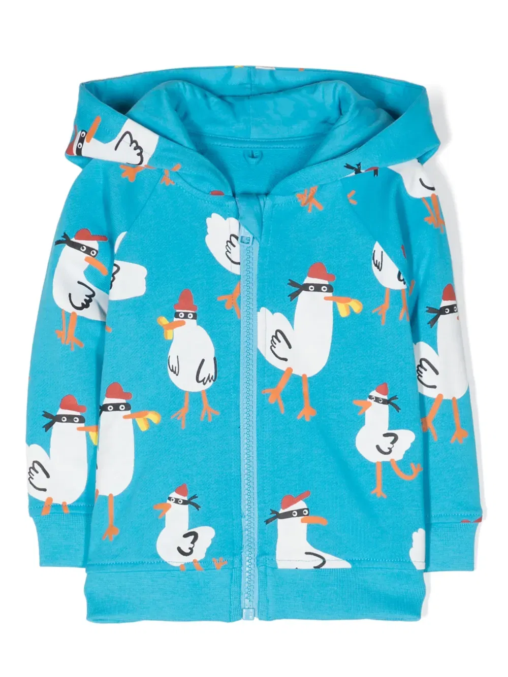 Хлопковая толстовка «Бандит-чайка» Stella Mccartney Kids, синий