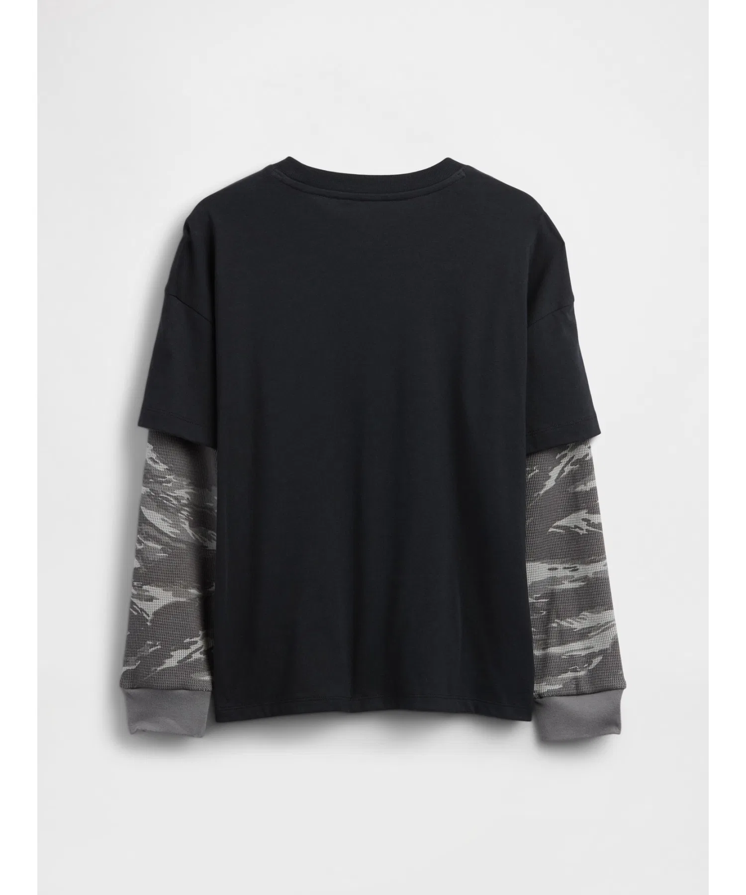 Детская футболка GAP 2в1 с длинным рукавом и логотипом — фото 4