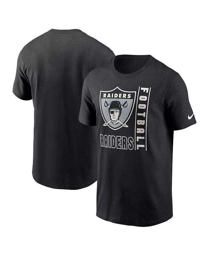 

Мужская черная футболка Las Vegas Raiders Lockup Essential Nike